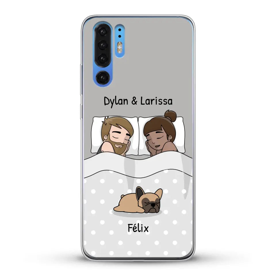 Câlins avec nos amis à poils - Coque de téléphone personnalisée