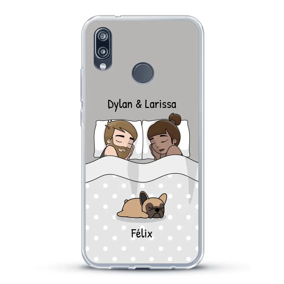 Câlins avec nos amis à poils - Coque de téléphone personnalisée