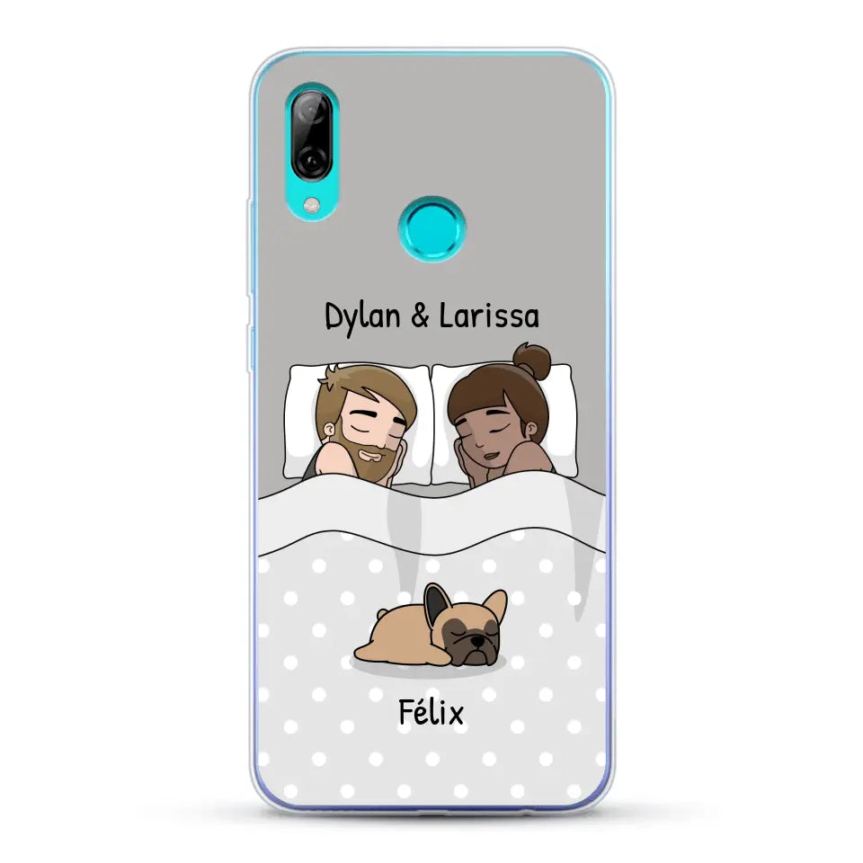 Câlins avec nos amis à poils - Coque de téléphone personnalisée