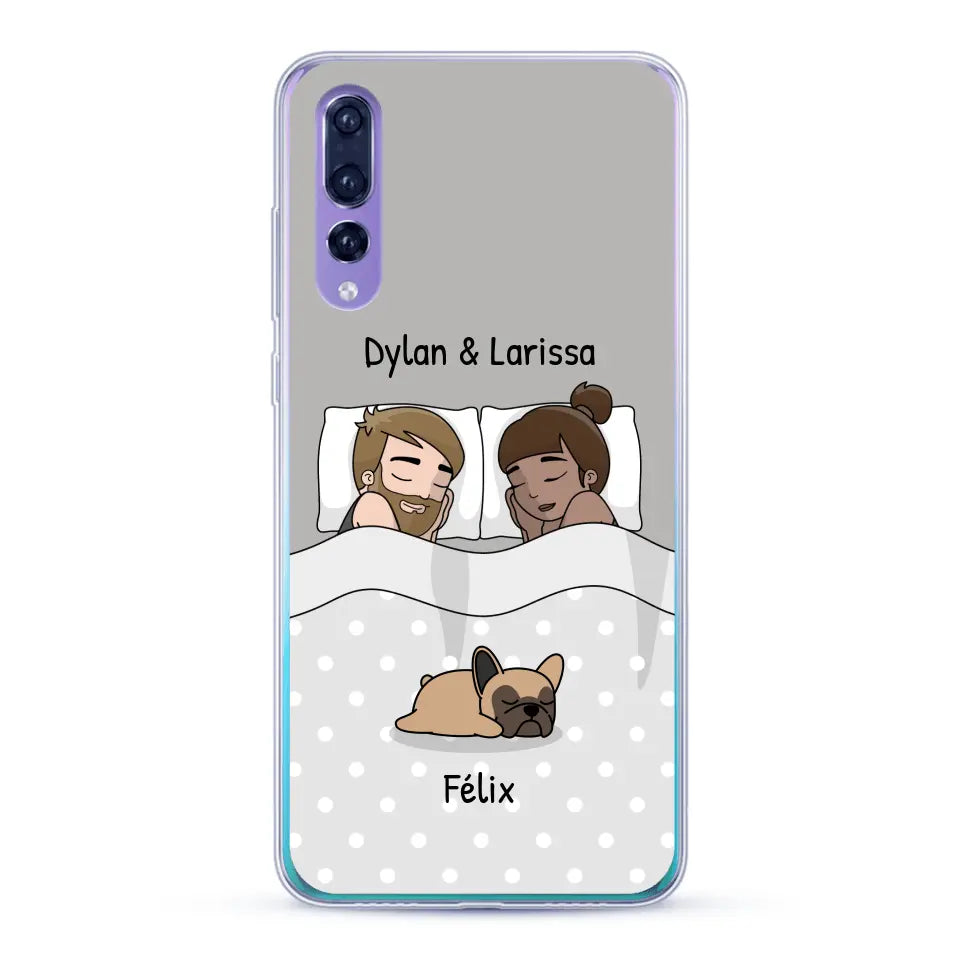 Câlins avec nos amis à poils - Coque de téléphone personnalisée
