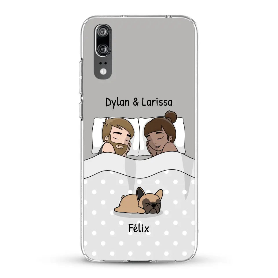 Câlins avec nos amis à poils - Coque de téléphone personnalisée