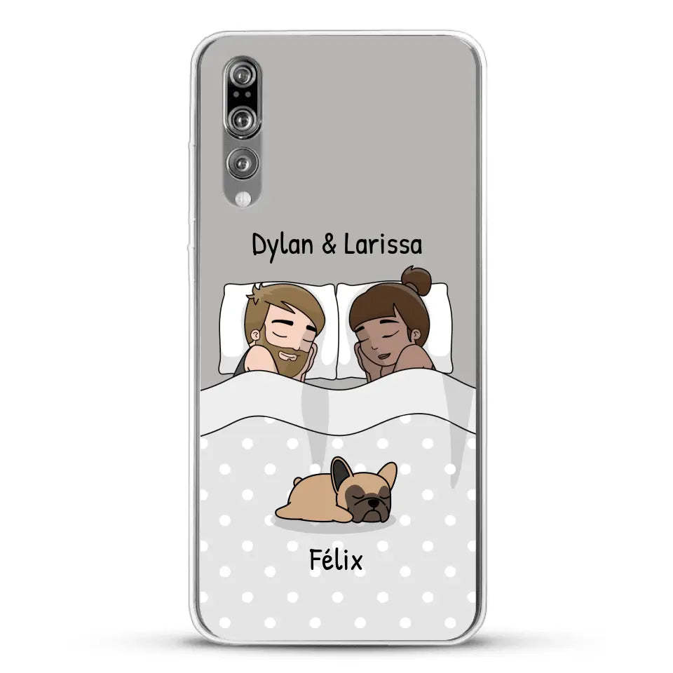 Câlins avec nos amis à poils - Coque de téléphone personnalisée