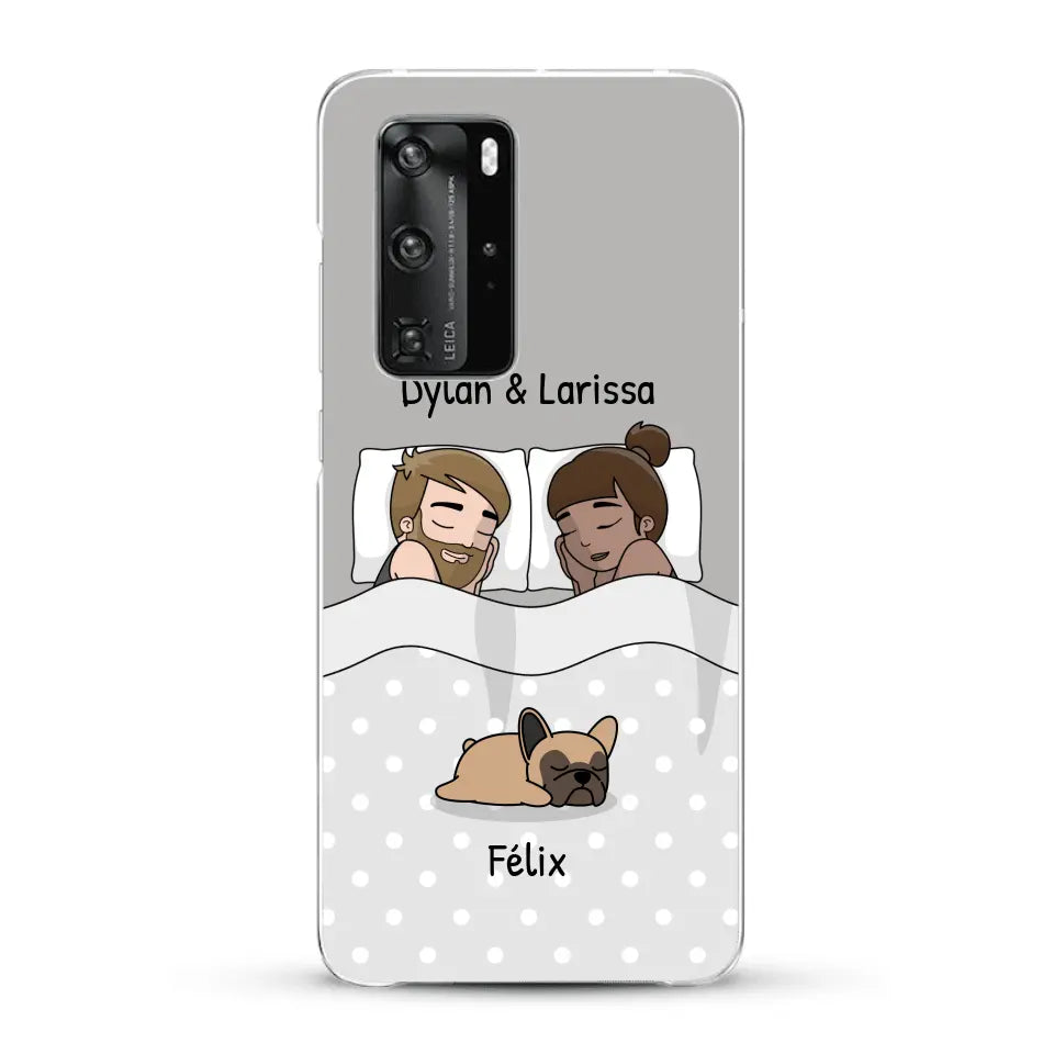 Câlins avec nos amis à poils - Coque de téléphone personnalisée