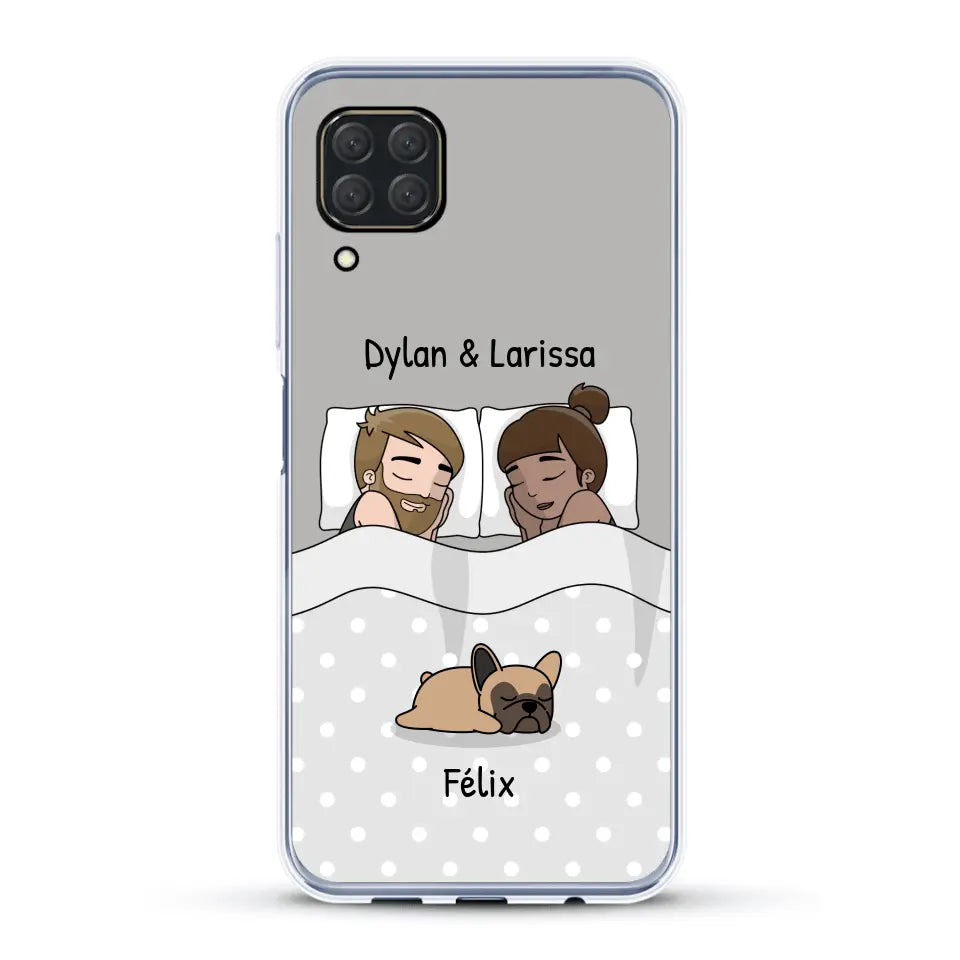 Câlins avec nos amis à poils - Coque de téléphone personnalisée