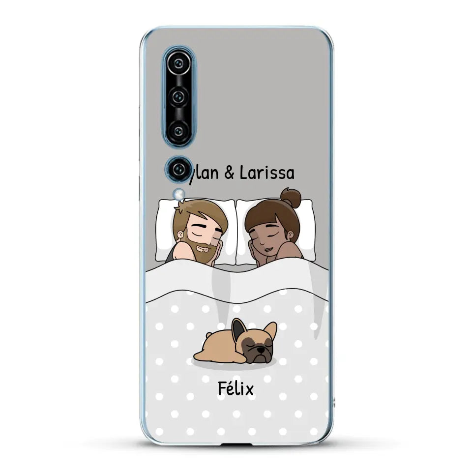 Câlins avec nos amis à poils - Coque de téléphone personnalisée