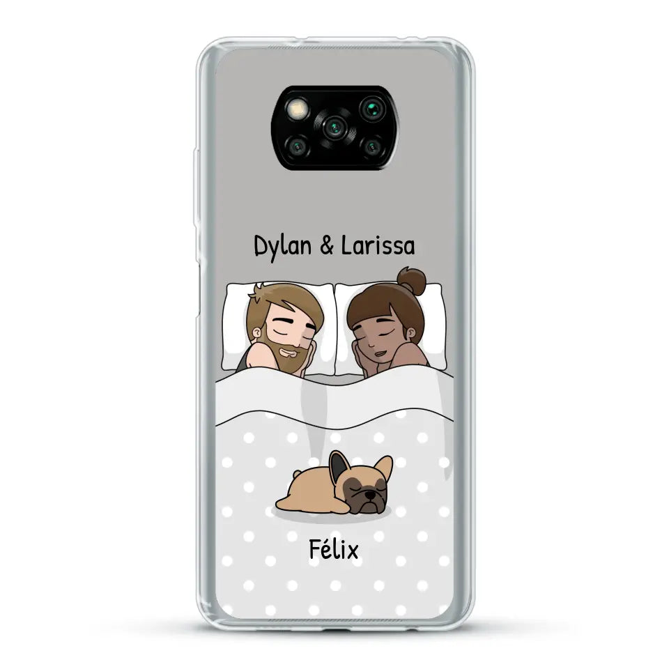 Câlins avec nos amis à poils - Coque de téléphone personnalisée