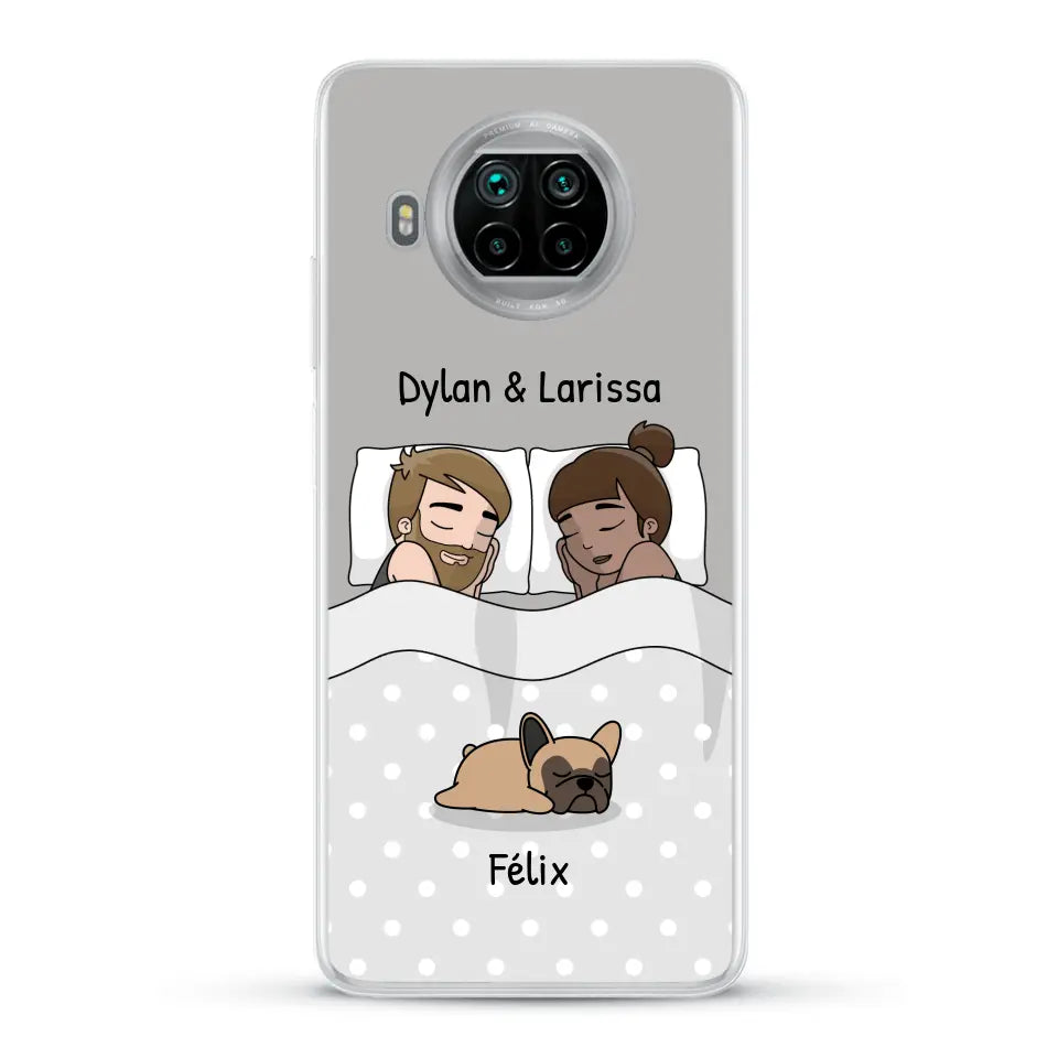 Câlins avec nos amis à poils - Coque de téléphone personnalisée