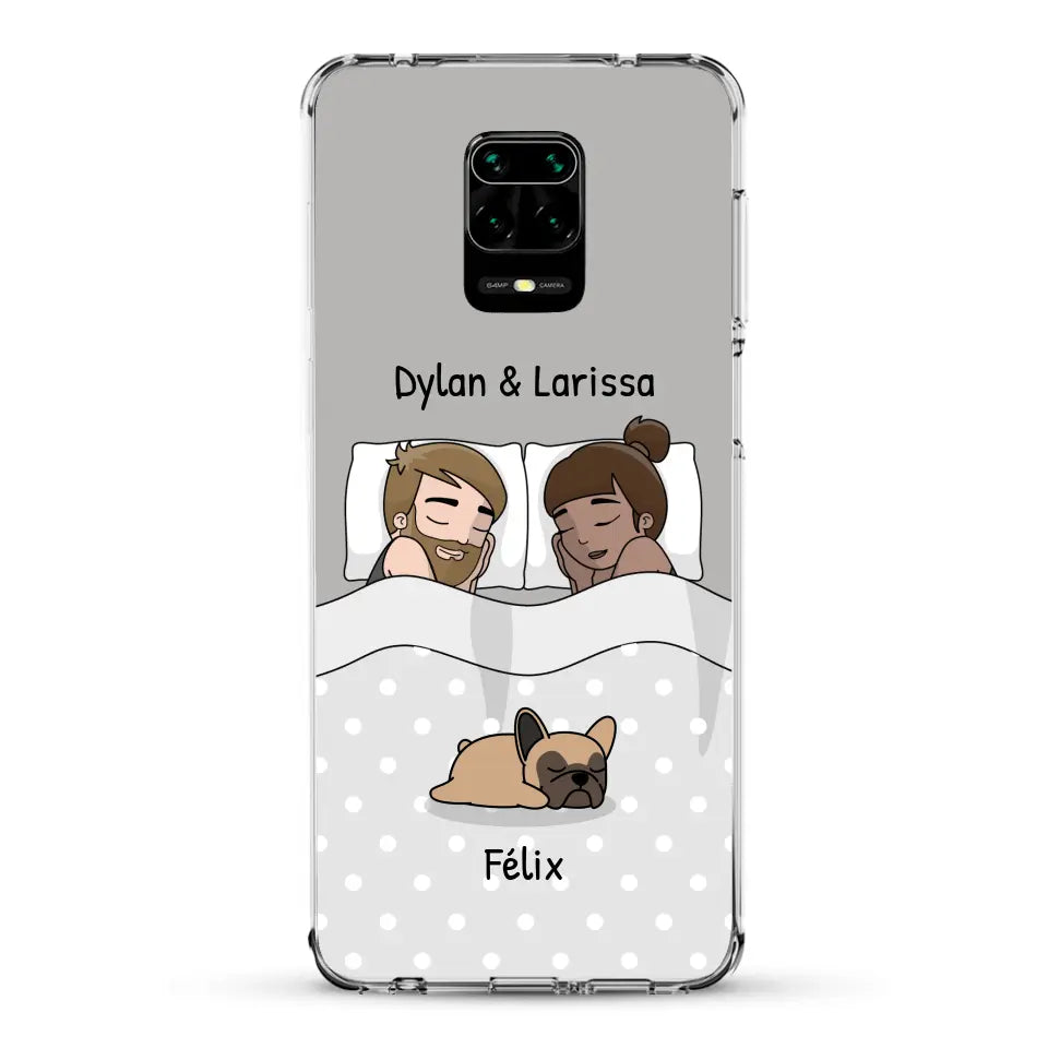 Câlins avec nos amis à poils - Coque de téléphone personnalisée