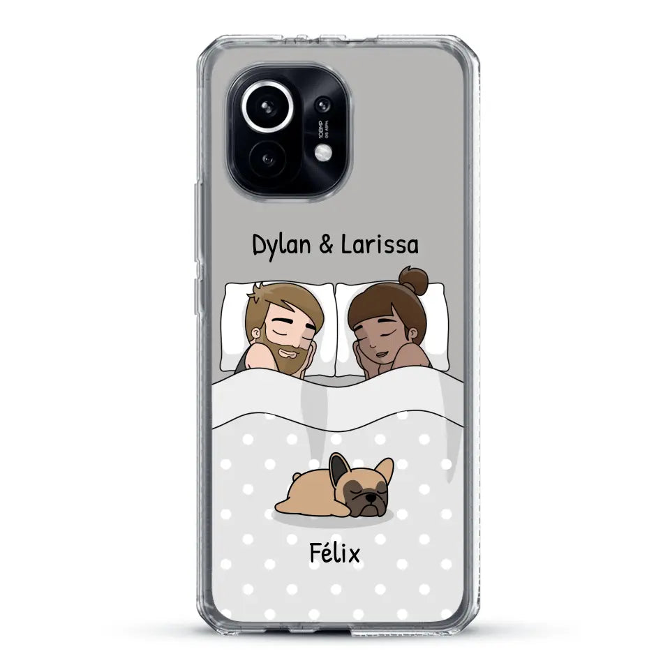 Câlins avec nos amis à poils - Coque de téléphone personnalisée