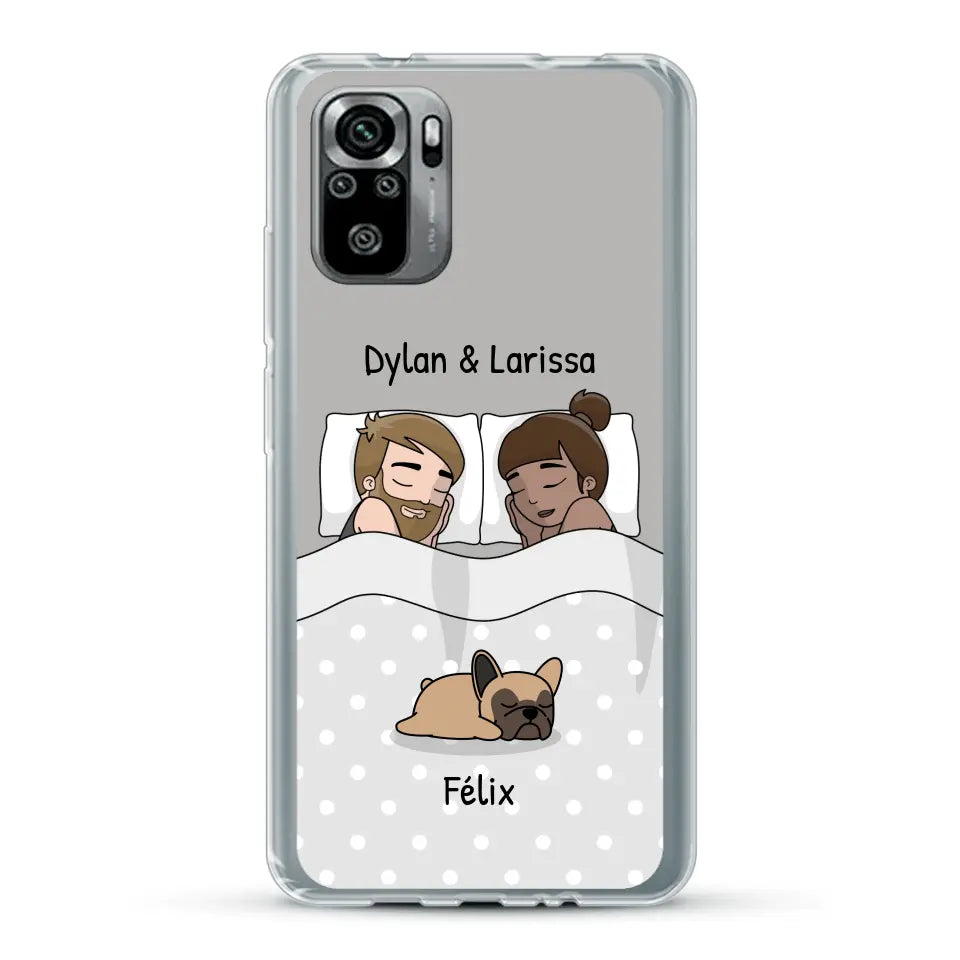 Câlins avec nos amis à poils - Coque de téléphone personnalisée