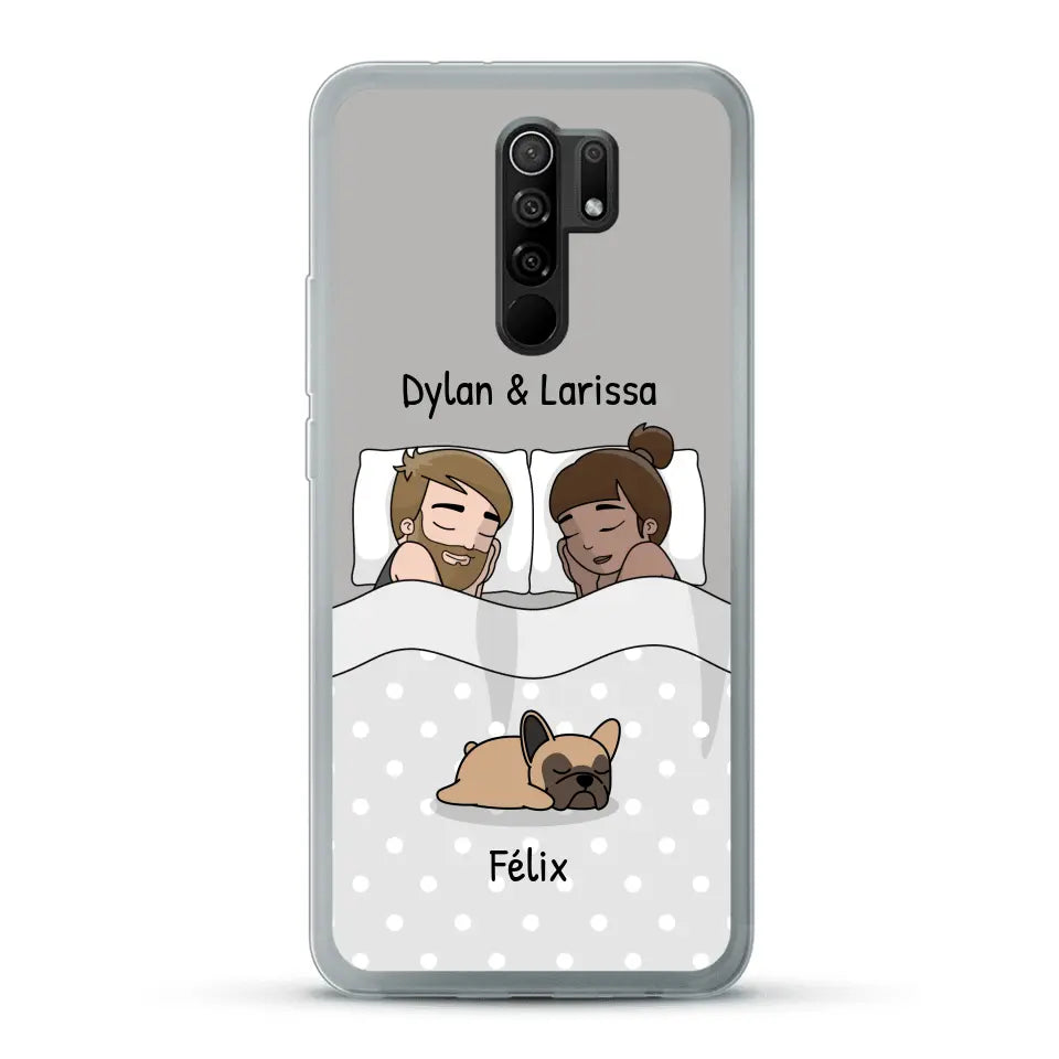 Câlins avec nos amis à poils - Coque de téléphone personnalisée