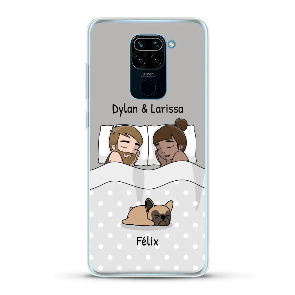 Câlins avec nos amis à poils - Coque de téléphone personnalisée