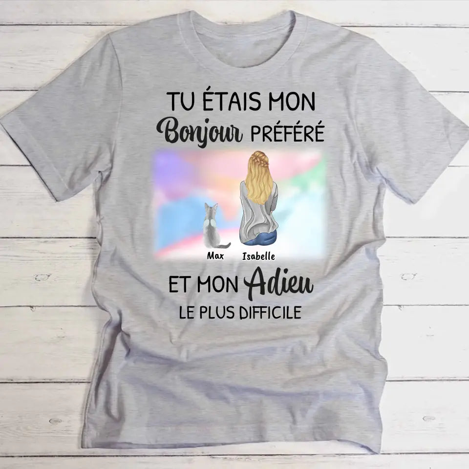 Mon bonjour préféré - T-Shirt personnalisé