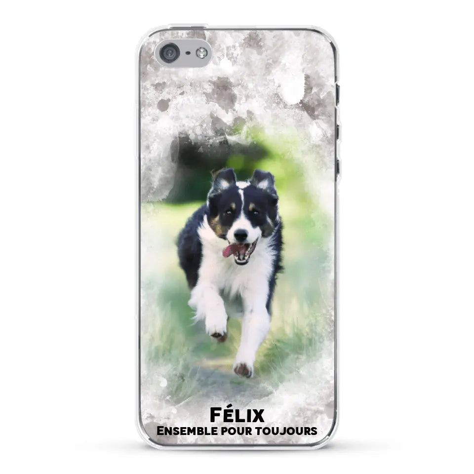 Cadre aquarelle - Coque de téléphone personnalisée