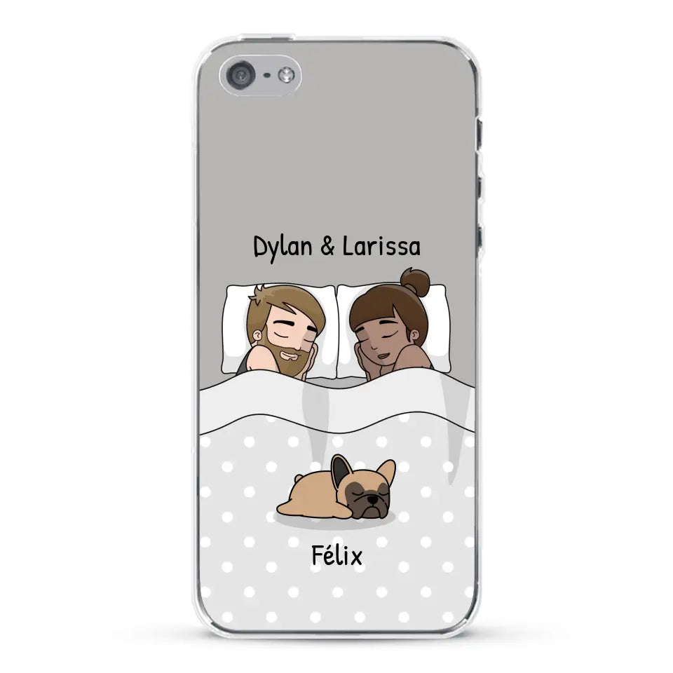 Câlins avec nos amis à poils - Coque de téléphone personnalisée