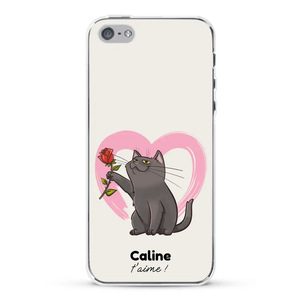 Ton chat t'aime - Coque de téléphone personnalisée