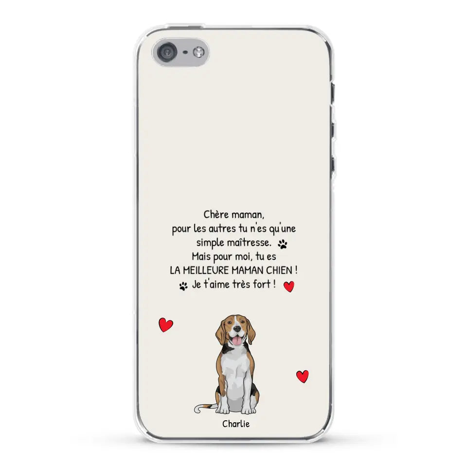 Meilleure maman chien du monde - Coque de téléphone personnalisée