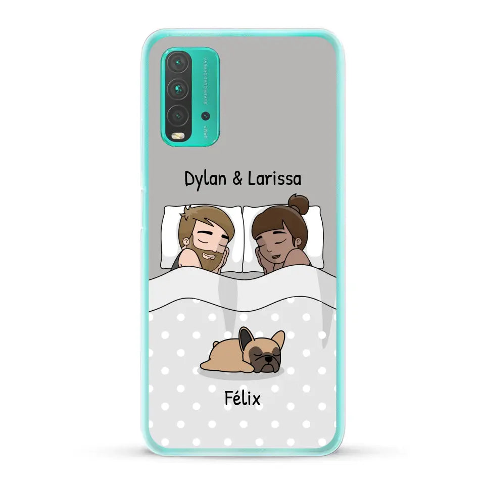 Câlins avec nos amis à poils - Coque de téléphone personnalisée