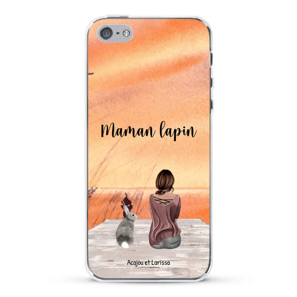 Meilleurs amis avec lapins - Coque de téléphone personnalisée