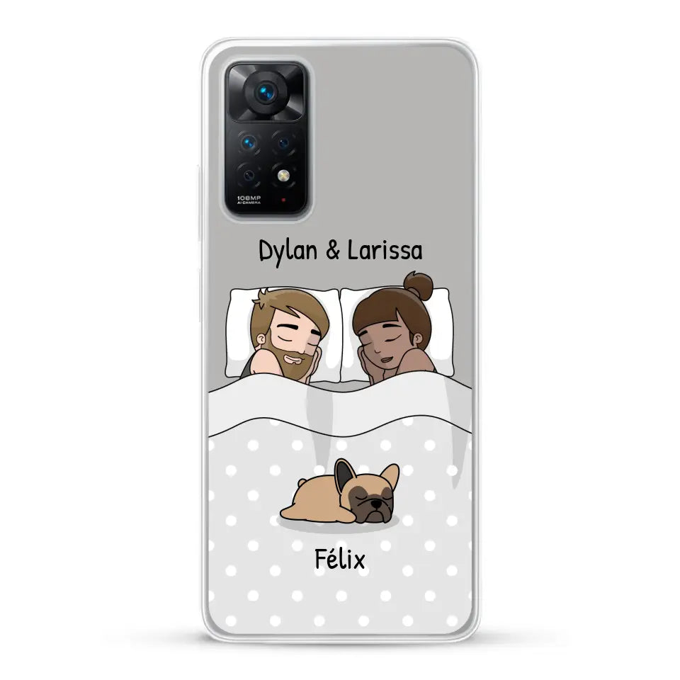 Câlins avec nos amis à poils - Coque de téléphone personnalisée