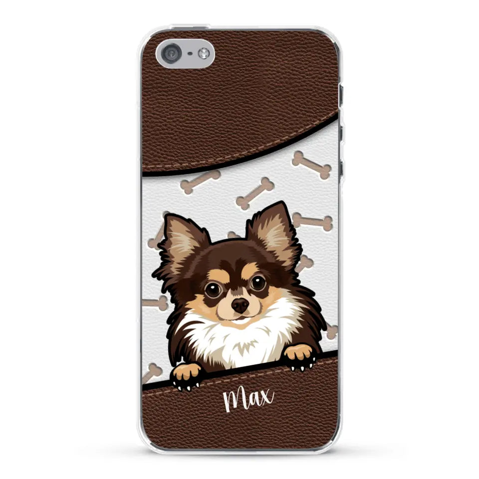 Chiens aspect cuir - Coque de téléphone personnalisée