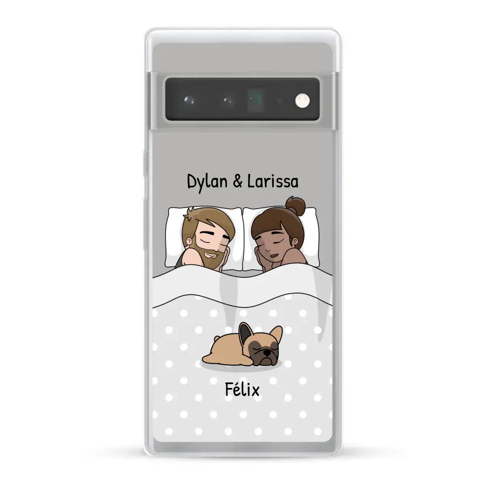 Câlins avec nos amis à poils - Coque de téléphone personnalisée