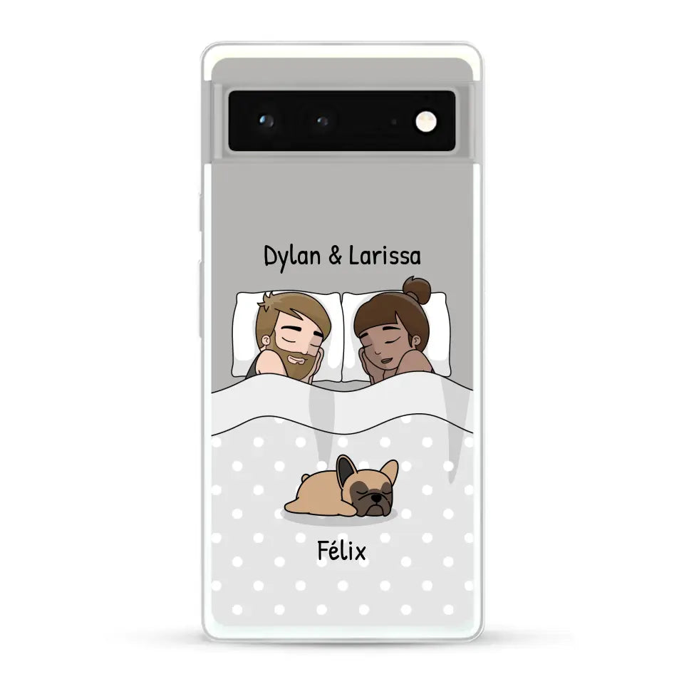 Câlins avec nos amis à poils - Coque de téléphone personnalisée