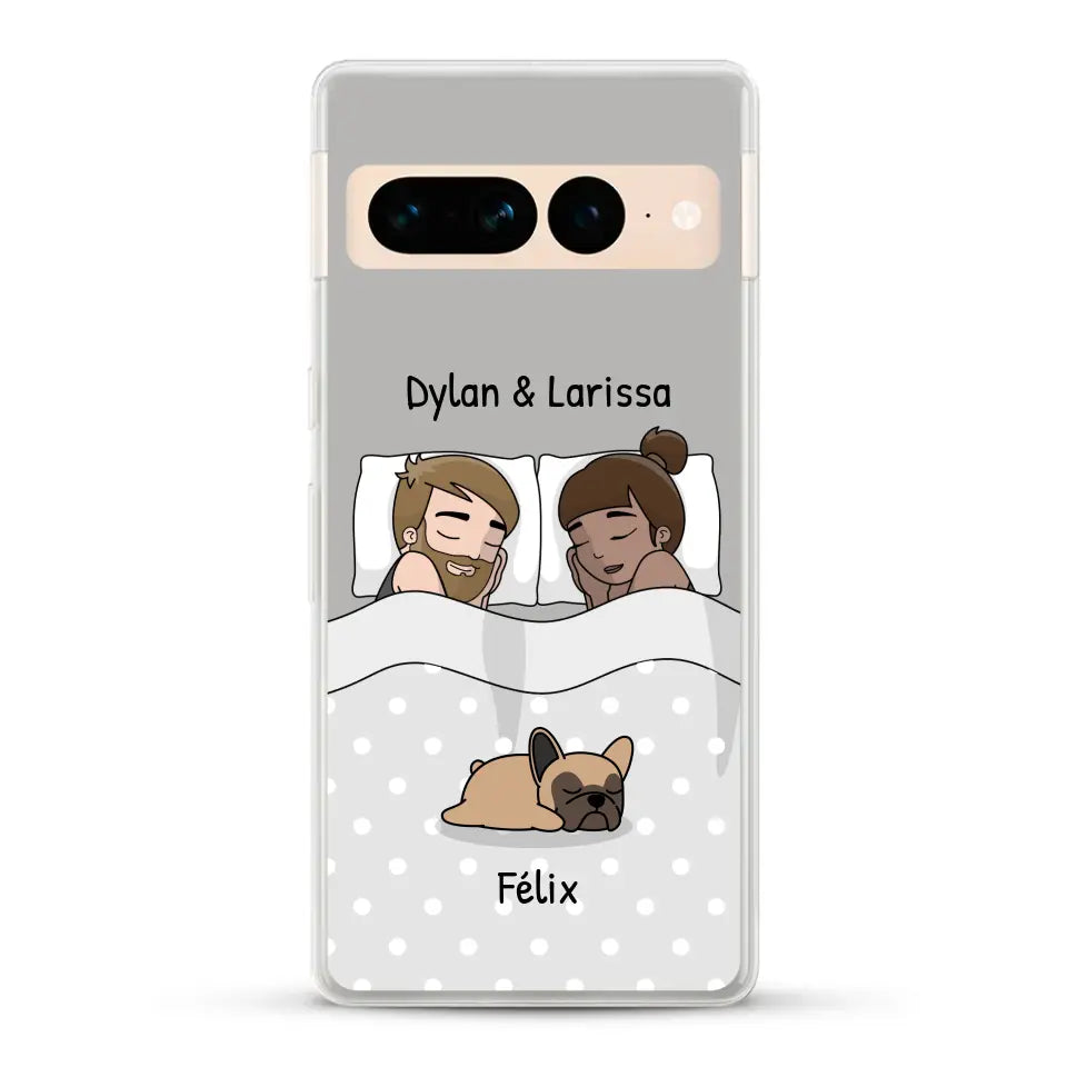 Câlins avec nos amis à poils - Coque de téléphone personnalisée