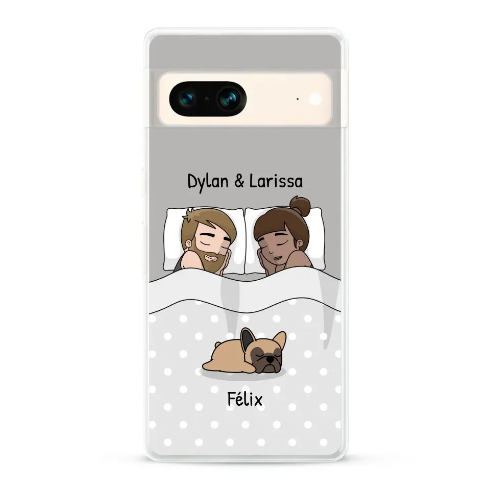 Câlins avec nos amis à poils - Coque de téléphone personnalisée