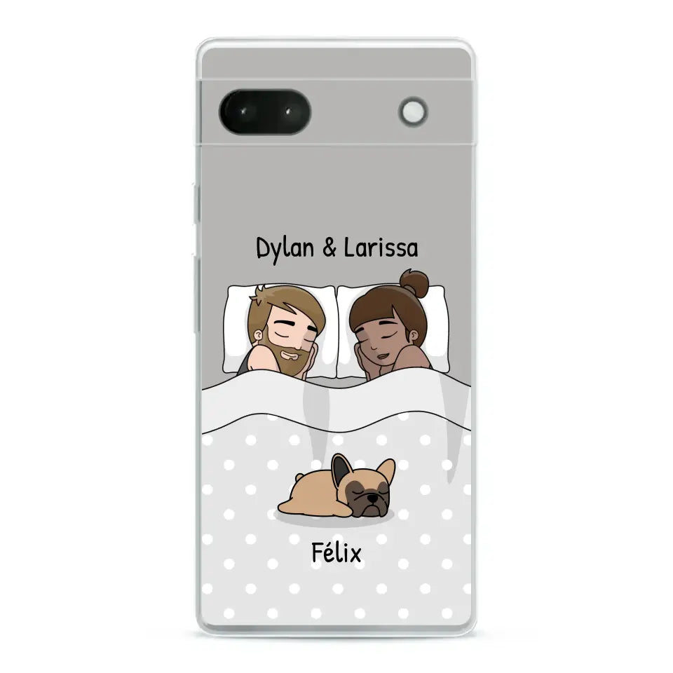 Câlins avec nos amis à poils - Coque de téléphone personnalisée