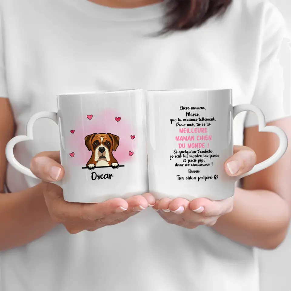 La meilleure maman chien du monde - Mug personnalisé