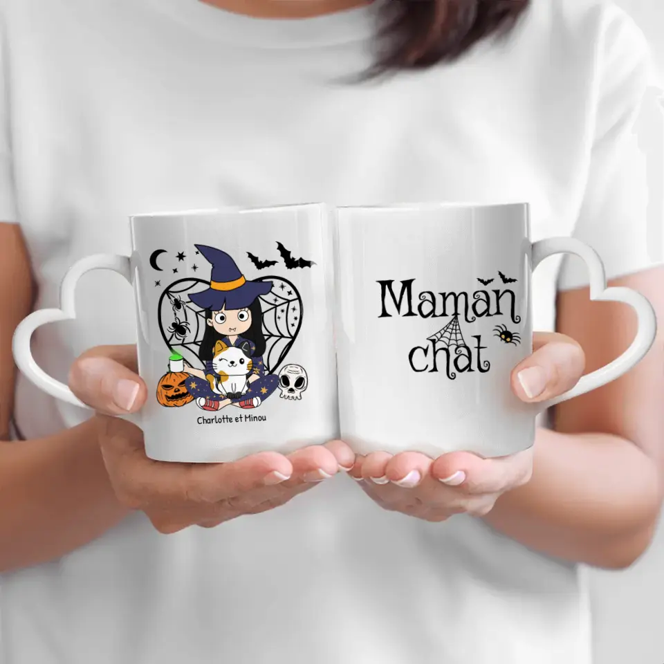 Maman chat magique - Mug personnalisé