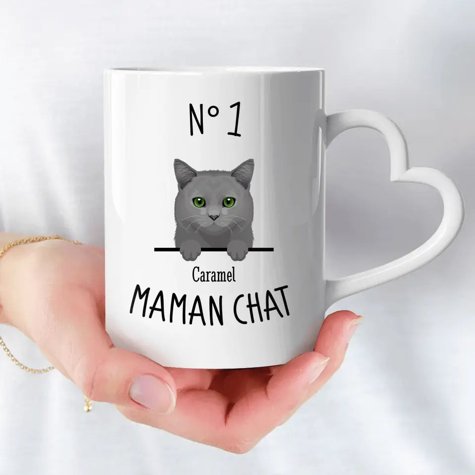 Maman chat N° 1 - Mug personnalisé