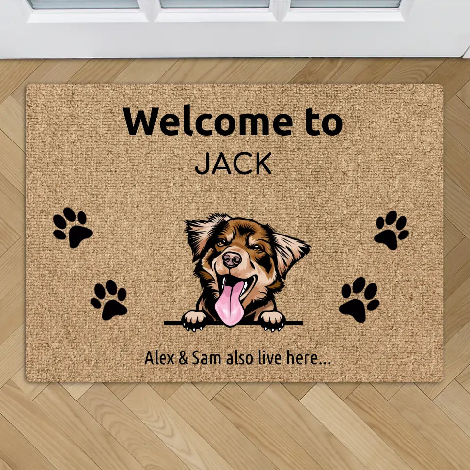 Welcome to - Custom pet doormat