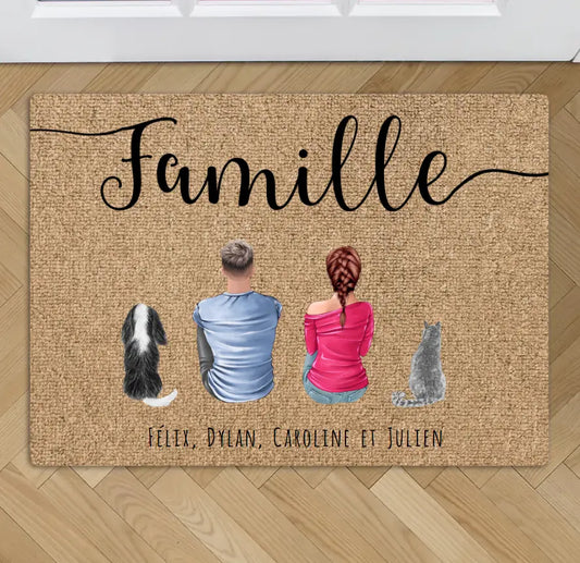 Couple - Paillasson personnalisé
