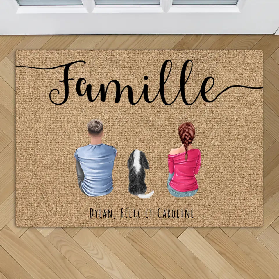 Couple - Paillasson personnalisé