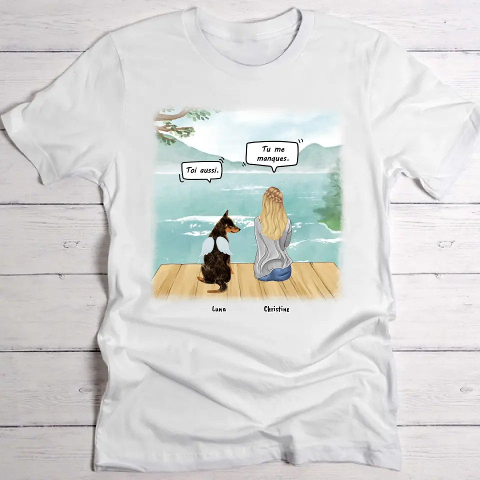 Tu me manques - T-Shirt personnalisé