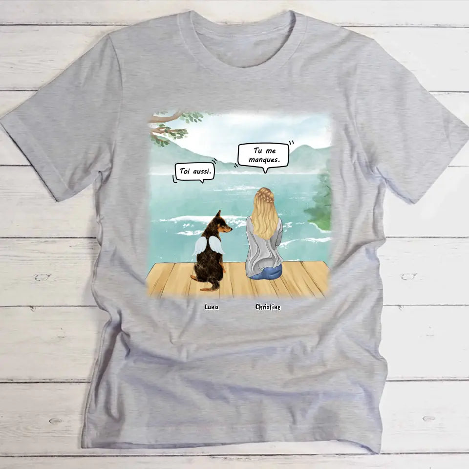 Tu me manques - T-Shirt personnalisé