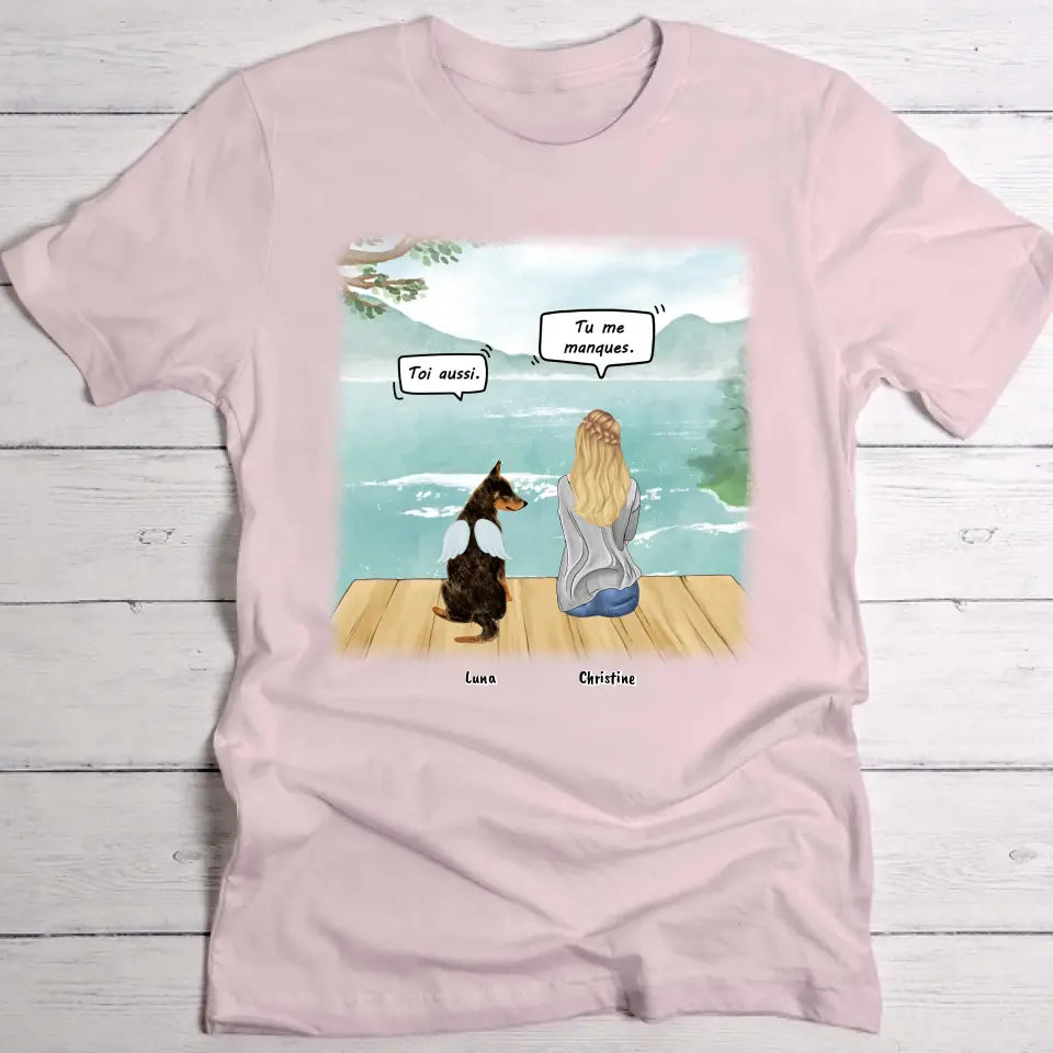 Tu me manques - T-Shirt personnalisé