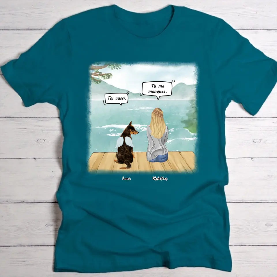 Tu me manques - T-Shirt personnalisé