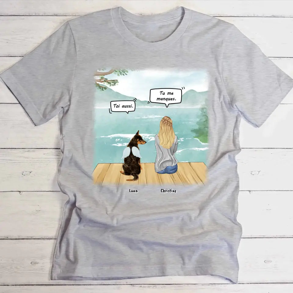 Tu me manques - T-Shirt personnalisé