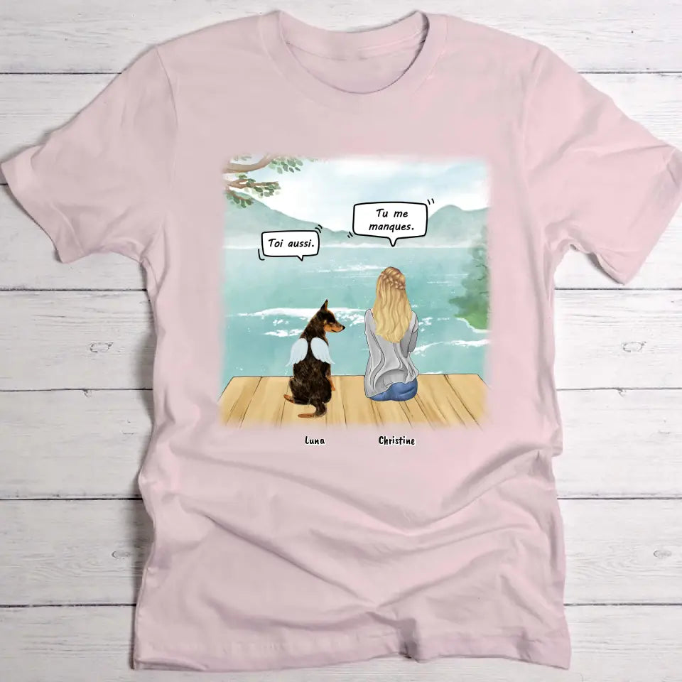 Tu me manques - T-Shirt personnalisé