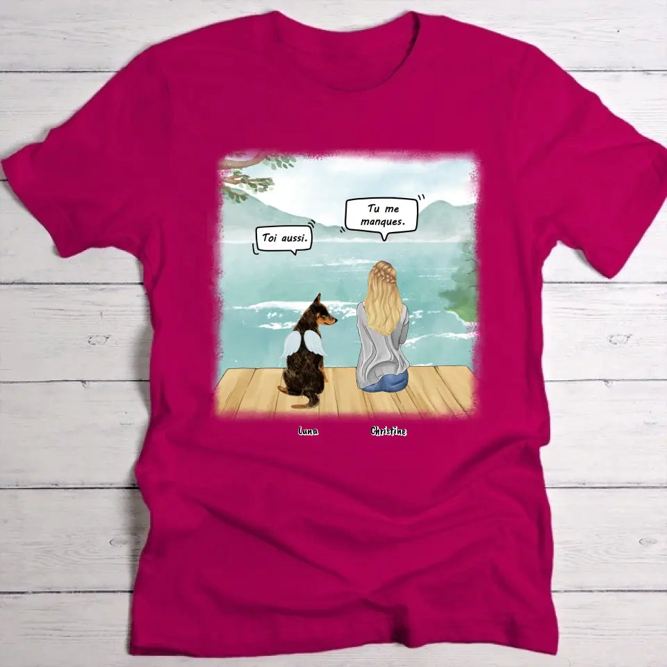 Tu me manques - T-Shirt personnalisé