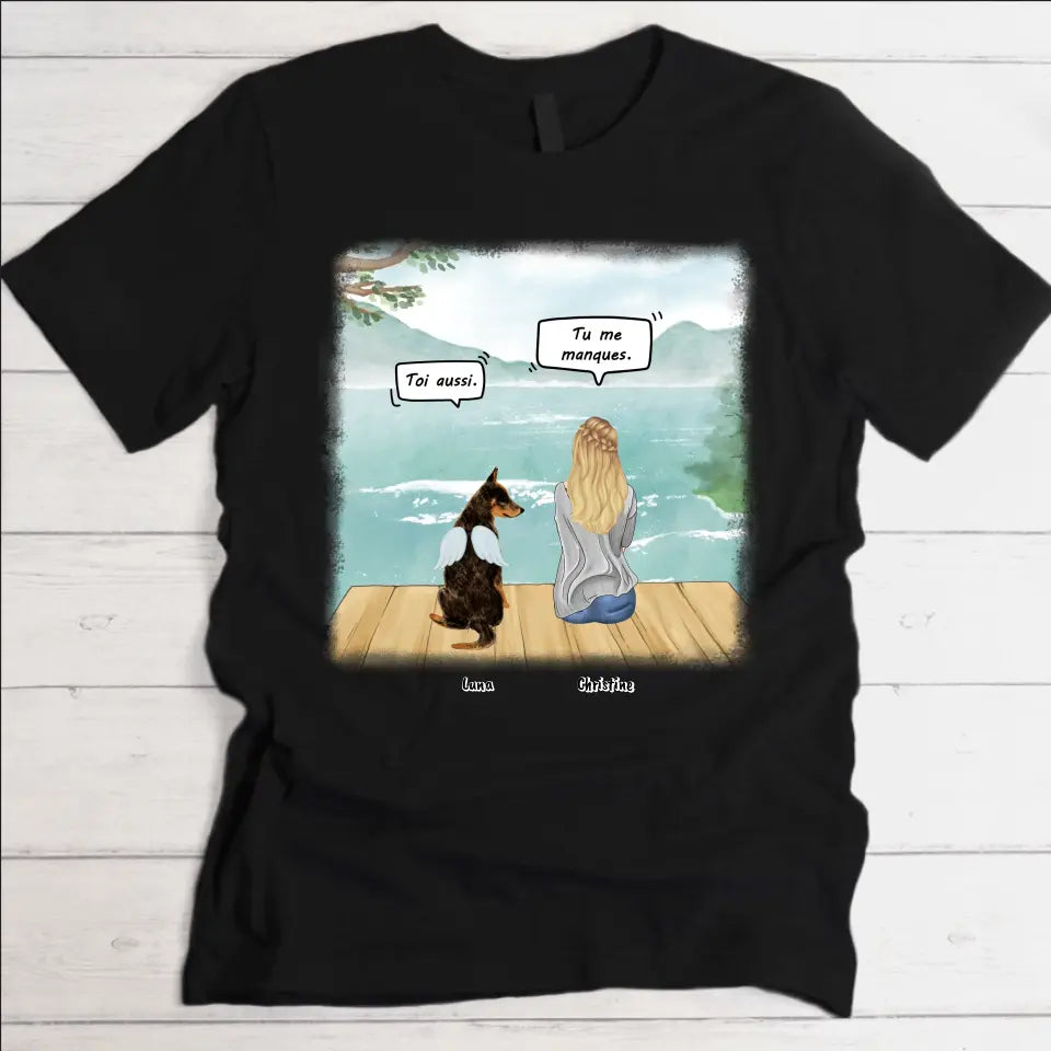 Tu me manques - T-Shirt personnalisé