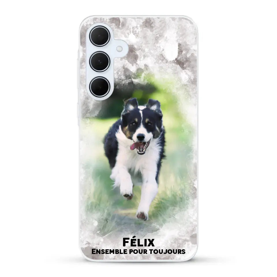 Cadre aquarelle - Coque de téléphone personnalisée
