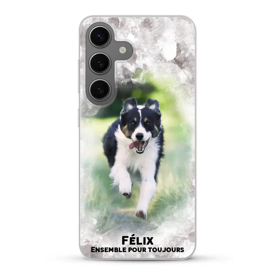 Cadre aquarelle - Coque de téléphone personnalisée