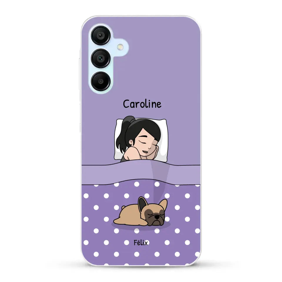 Câlins avec mes amis à poils - Coque de téléphone personnalisée