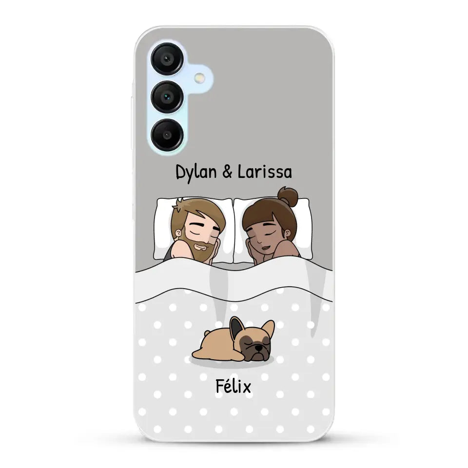 Câlins avec nos amis à poils - Coque de téléphone personnalisée