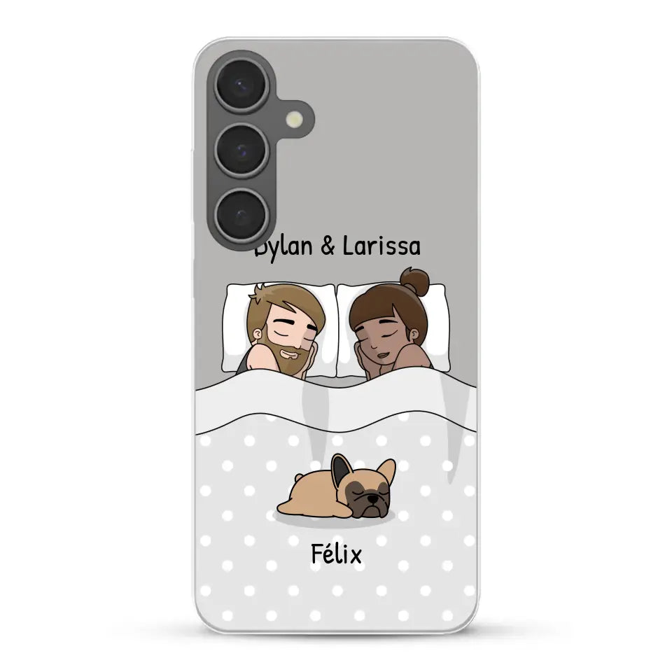 Câlins avec nos amis à poils - Coque de téléphone personnalisée