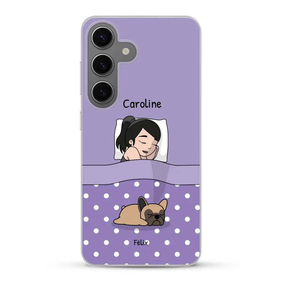 Câlins avec mes amis à poils - Coque de téléphone personnalisée